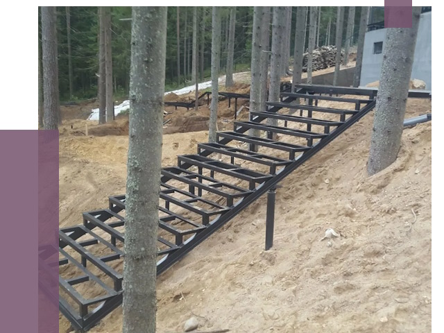 Монтаж металлических лестниц в Заволжье от 13494 руб. 