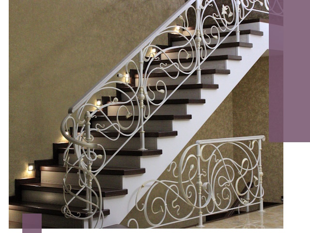Кованые лестницы под ключ в Заволжье — изготовление и монтаж