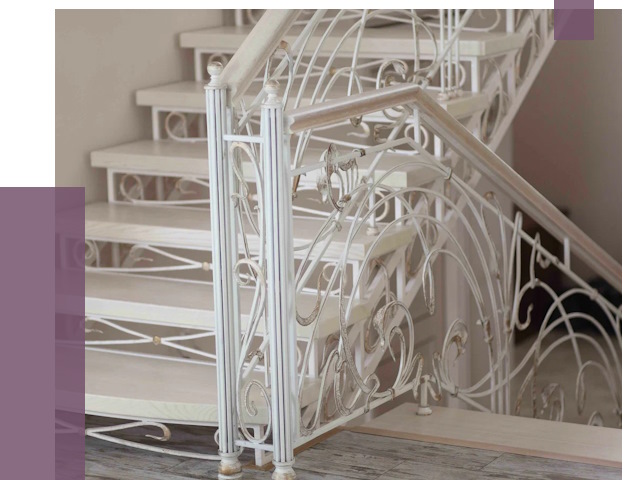 Изготовление кованых лестниц на заказ в Заволжье от 86564 руб. | ПРОЛЁТ-Звл