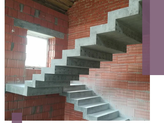 Бетонные лестницы под ключ в Заволжье: монтаж, демонтаж, ремонт