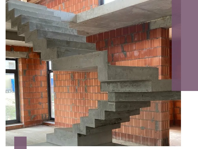 Изготовление бетонных лестниц под ключ в Заволжье