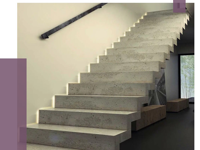 Облицовка бетонных лестниц в Заволжье от 4583 руб/м2 