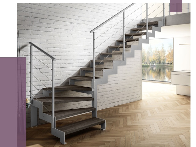 Г-образные лестницы под ключ в Заволжье от 36917 руб. | ПРОЛЁТ-Звл