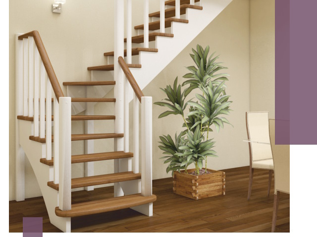 Г-образные лестницы под ключ в Заволжье — изготовление и монтаж