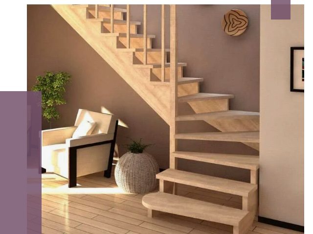 Изготовление Г-образных лестниц в Заволжье от 18840 руб. 