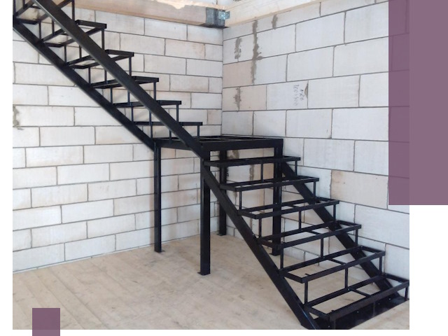 Лестницы на металлокаркасе под ключ в Заволжье — изготовление и монтаж