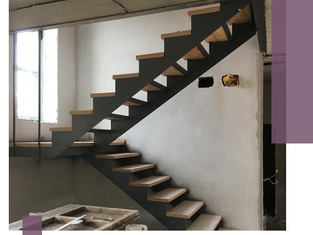 Изготовление лестниц на металлокаркасе в Заволжье от производителя