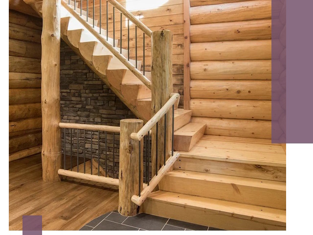 Лестницы в баню под заказ и профессиональный монтаж в Заволжье