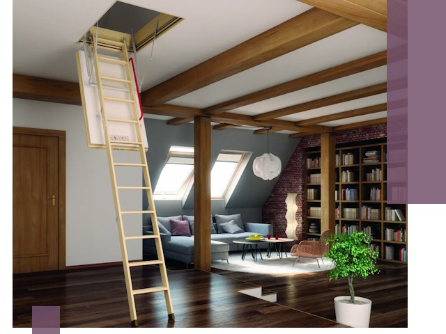 Чердачные лестницы под ключ в Заволжье: изготовление и монтаж