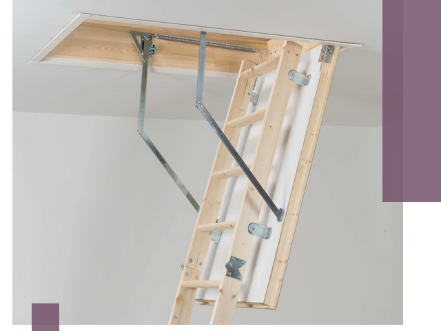 Установка чердачной лестницы под ключ в Заволжье