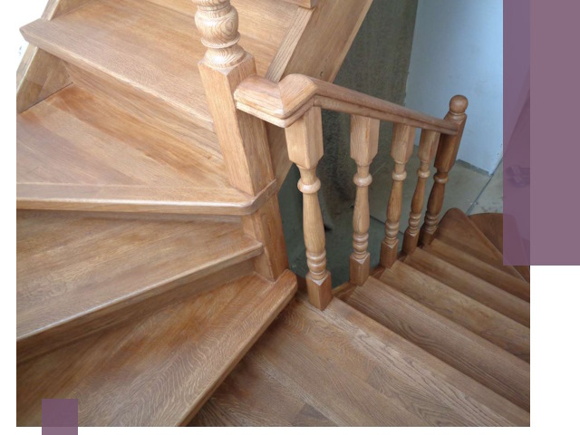 Дубовые лестницы под ключ в Заволжье: изготовление и монтаж