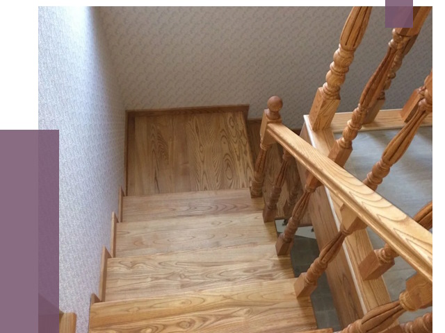 Сосновые лестницы в Заволжье под ключ от 8045 руб.  | ПРОЛЁТ-Звл