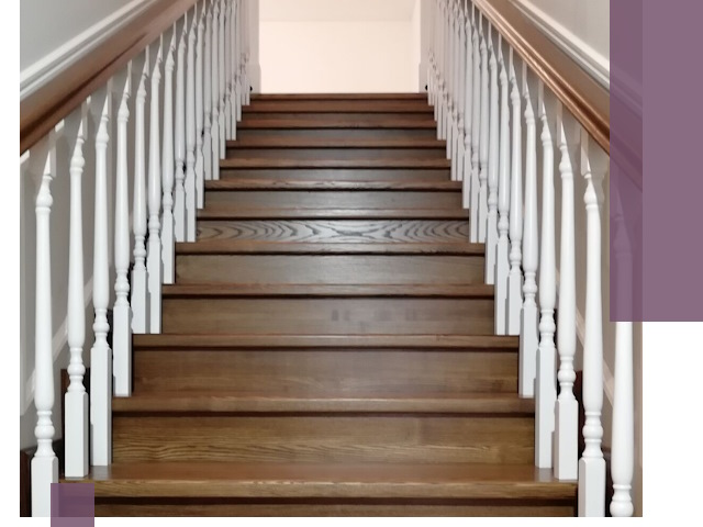 Лестницы из ясеня на заказ в Заволжье — изготовление и монтаж