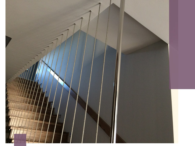 Тросовые перила под ключ в Заволжье — производство и монтаж