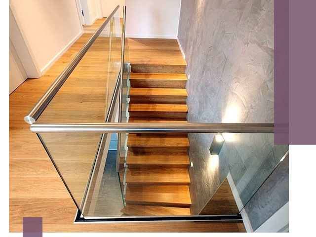 Перила для лестницы в доме — изготовление и монтаж в Заволжье