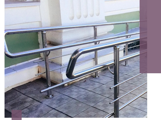 Ограждения пандусов из металла и нержавейки в Заволжье