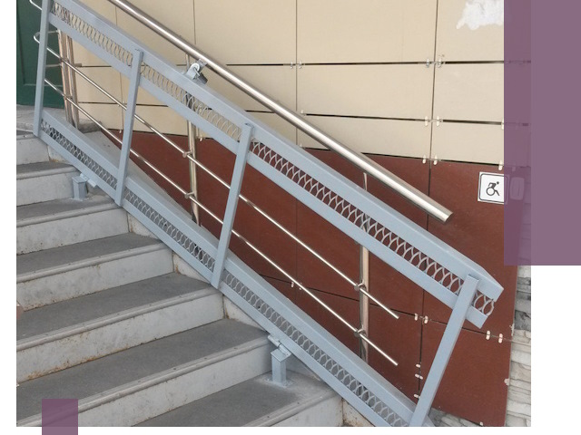 Изготовление откидных пандусов под ключ в Заволжье