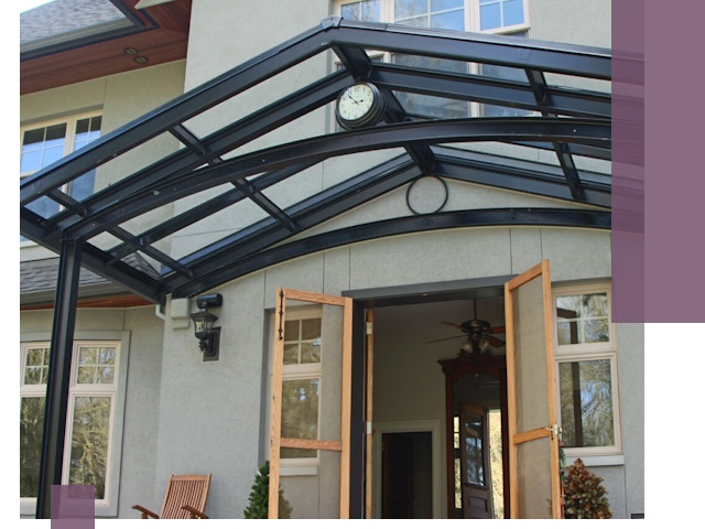 Изготовление и монтаж навесов и козырьков в Заволжье