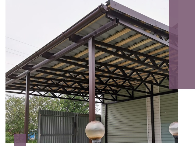 Навесы под ключ в Заволжье: изготовление, монтаж и гарантия