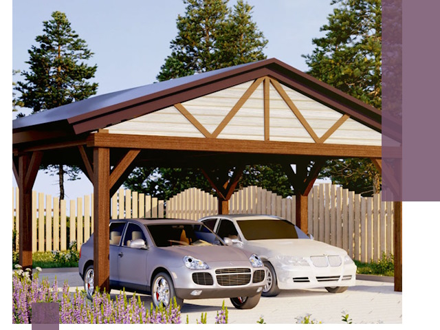 Навесы для автомобиля в Заволжье — изготовление и монтаж