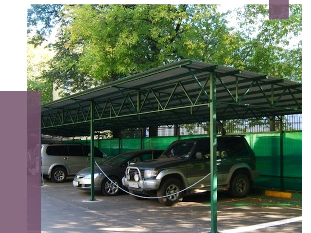 Навесы для парковки в Заволжье от 79944 руб. заказать | ПРОЛЁТ-Звл