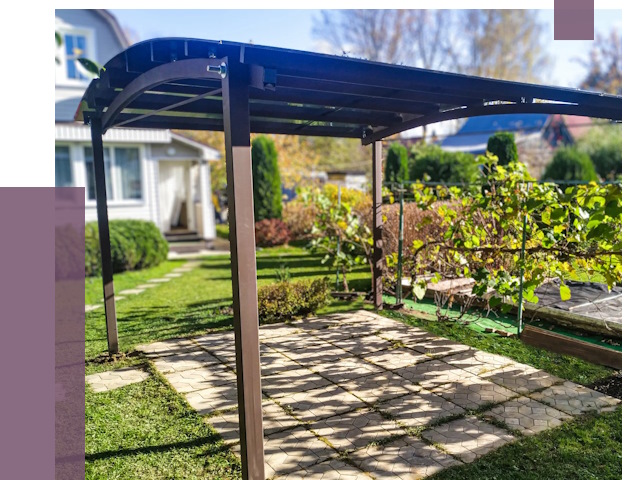 Навесы для дачи в Заволжье от 12679 руб. под ключ — ПРОЛЁТ-Звл