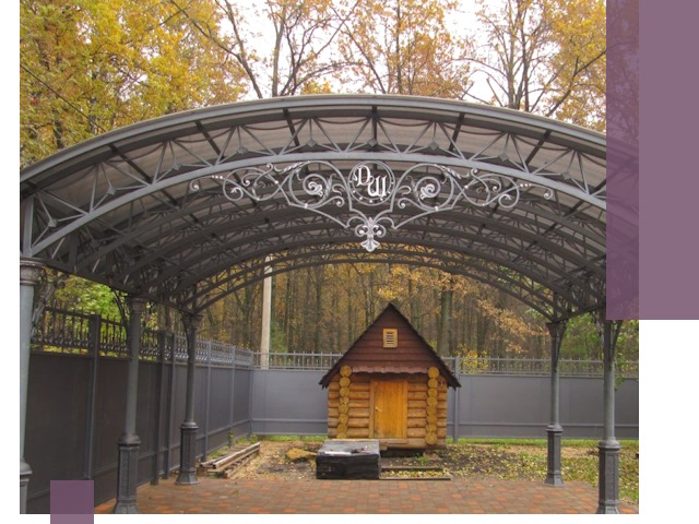 Кованые навесы премиум-класса под заказ в Заволжье