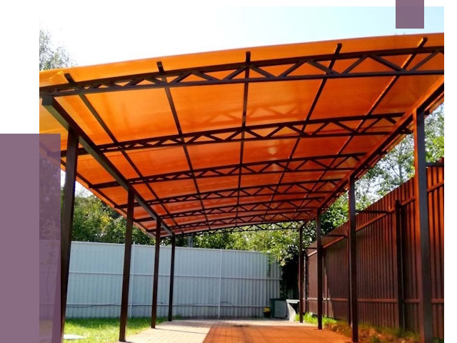 Односкатные навесы под ключ в Заволжье от 13086 руб. 