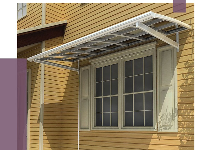 Козырьки над окнами в Заволжье от 7587 руб. — монтаж, покупки | ПРОЛЁТ-Звл