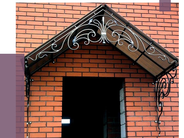 Металлические козырьки в Заволжье от 10642 руб. 