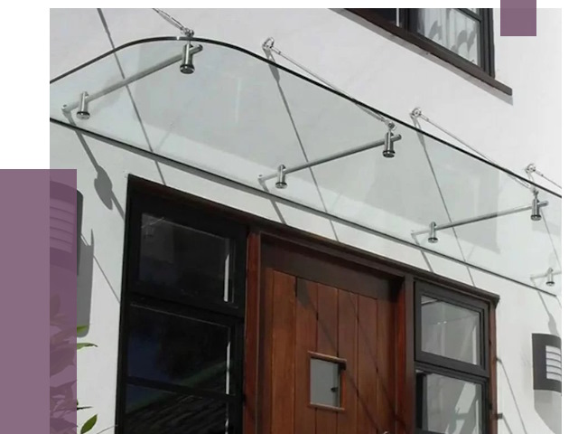 Стеклянные козырьки в Заволжье от 18840 руб. | ПРОЛЁТ-Звл