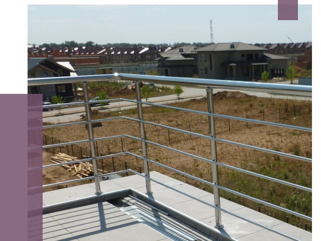 Парапеты из нержавеющей стали в Заволжье от 7944 руб. за м² | ПРОЛЁТ-Звл