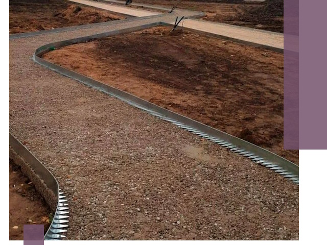 Металлические бордюры под ключ в Заволжье — изготовление и монтаж