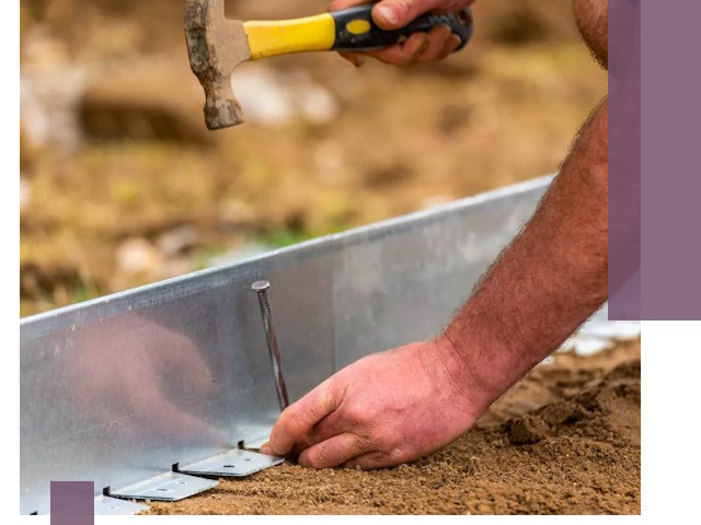 Монтаж металлических бордюров в Заволжье быстро и качественно