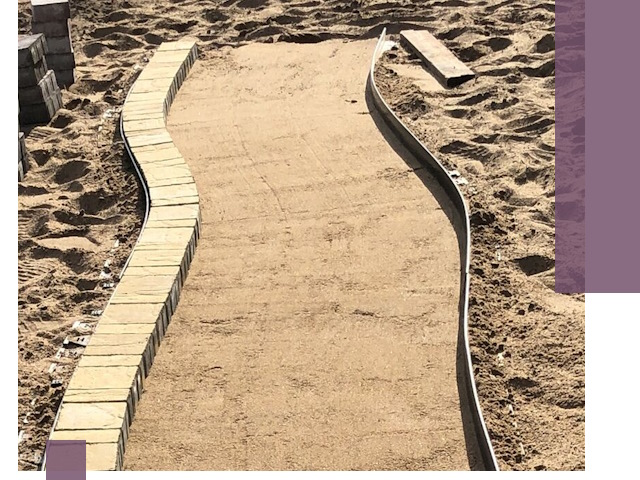 Металлические бордюры для тротуаров в Заволжье — прочные и долговечные