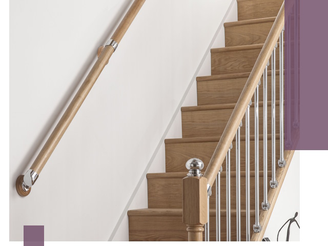 Пристенные поручни из стали и нержавейки под монтаж в Заволжье