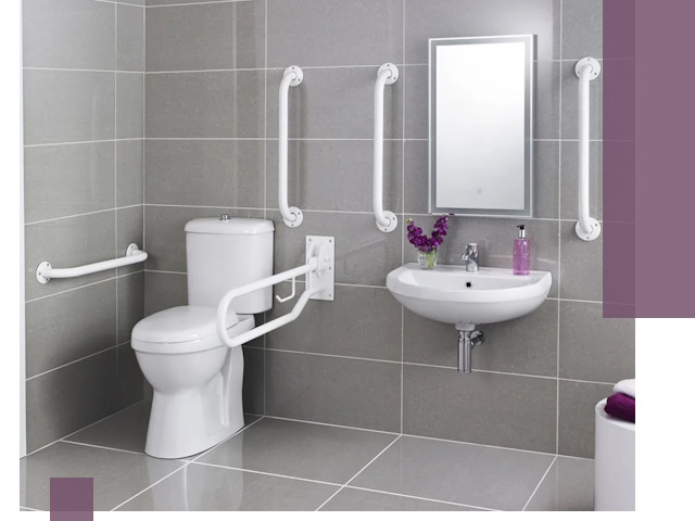 Поручни для санузлов в Заволжье: установка, ремонт и монтаж